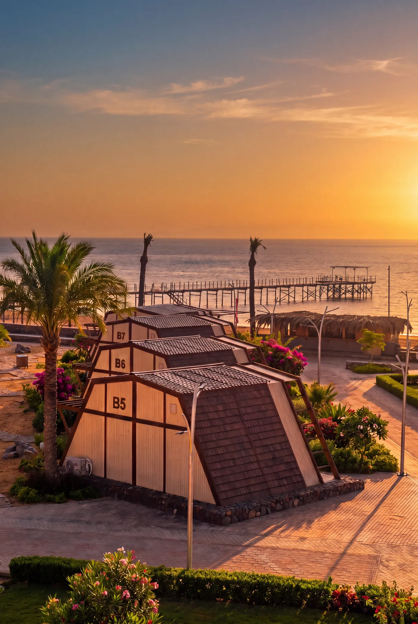 The pier at golden hour